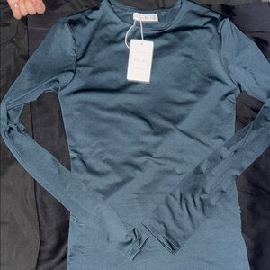 Active USA Deep Blue Long Sleeve Top